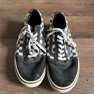 Vans Black and White Checkerboard Shoes